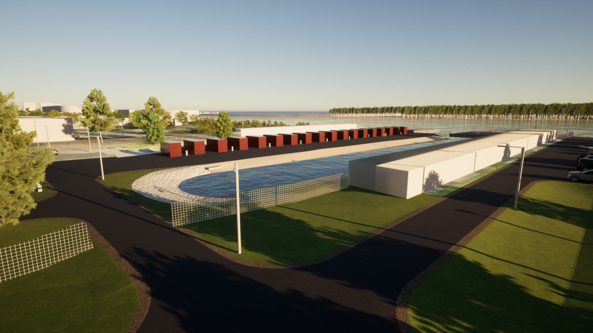 Narva-Jõesuu Kalursadama 3D joonis