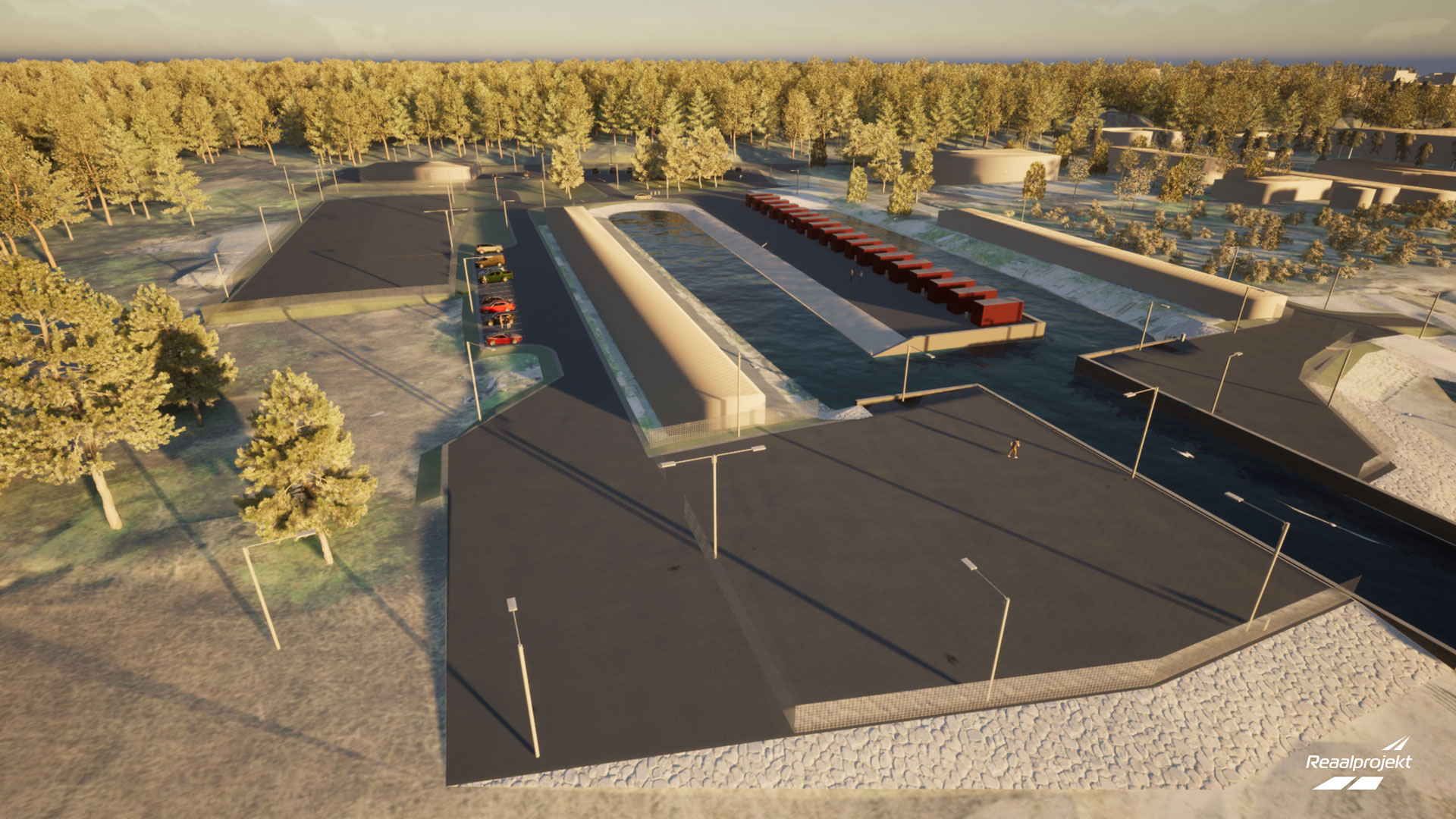 Narva-Jõesuu Kalursadama 3D joonis