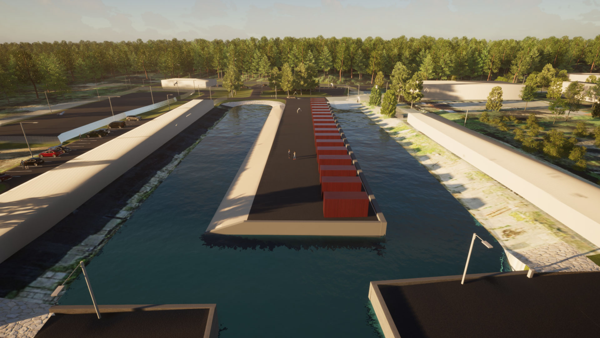 Narva-Jõesuu Kalursadama 3D joonis